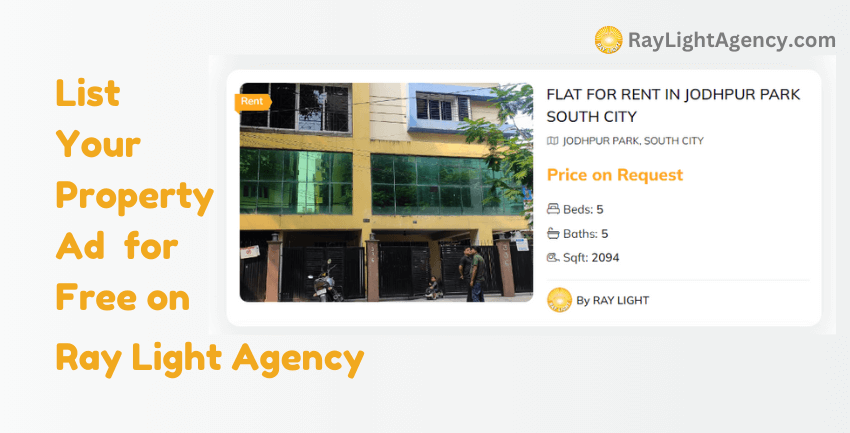 Post Property Ads in Kolkata for Free with Ray Light Agency Real Estate Portal 